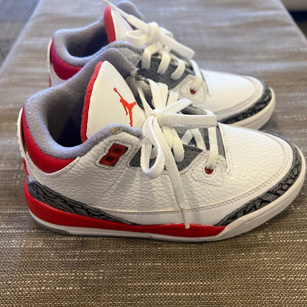 Air jordan kids 3 retro fire red